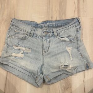 Old Navy Distressed Light Blue Jean Shorts